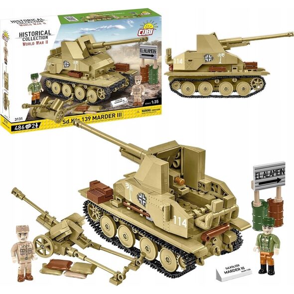 Klocki COBI 3131 Niszczyciel czołgów Sd.Kfz.139 Marder III