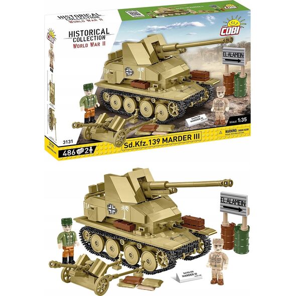 Klocki COBI 3131 Niszczyciel czołgów Sd.Kfz.139 Marder III