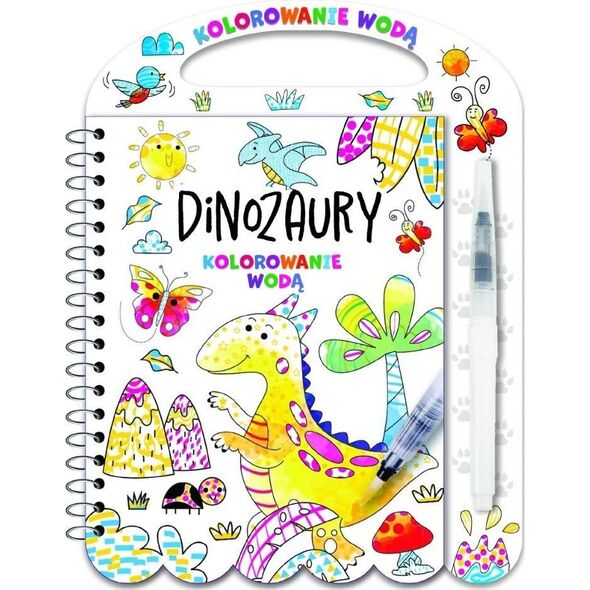 Kolorowanie wodą. Dinozaury
