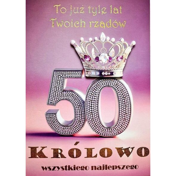Karnet Urodziny 50 3K