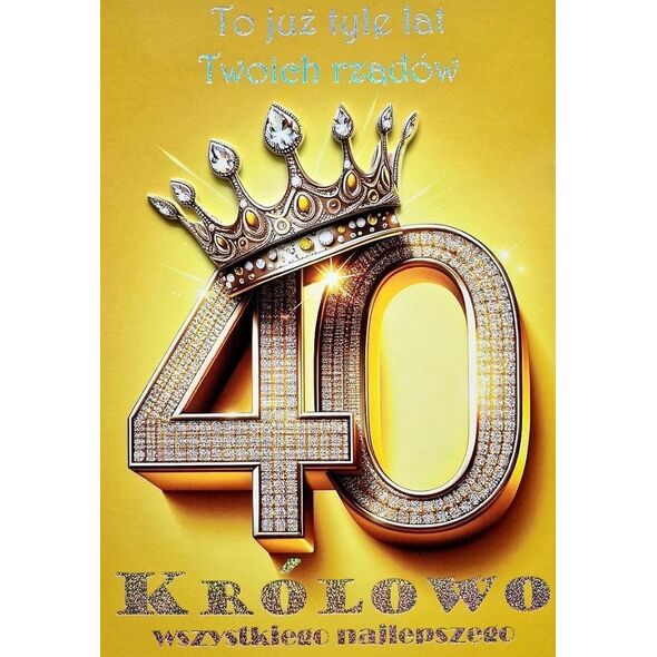 Karnet Urodziny 40 3K