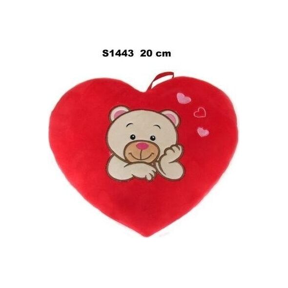 Poduszka Serce miś 20cm