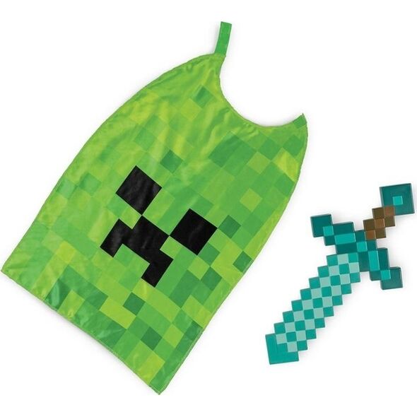 Zestaw Minecraft miecz, peleryna rozm. uniwer.
