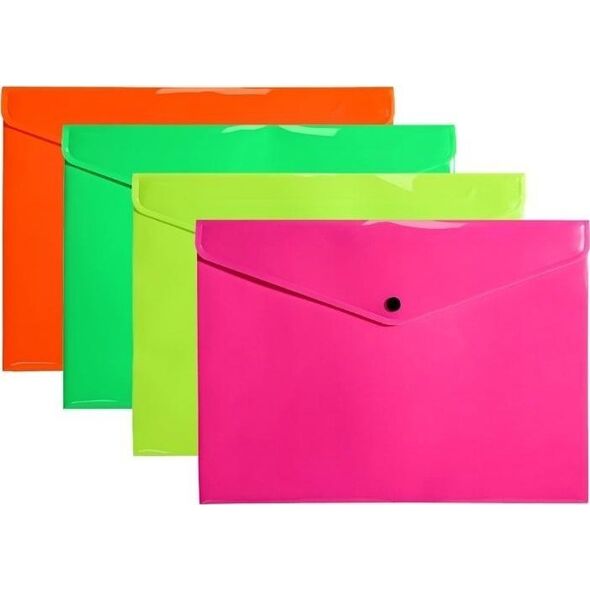 Teczka koperta A4 PP neon (10szt)