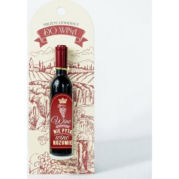 Otwieracz do wina korkociąg - Wino nie pyta...