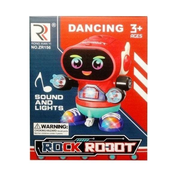 Robot tańczący z muzyką i światłami
