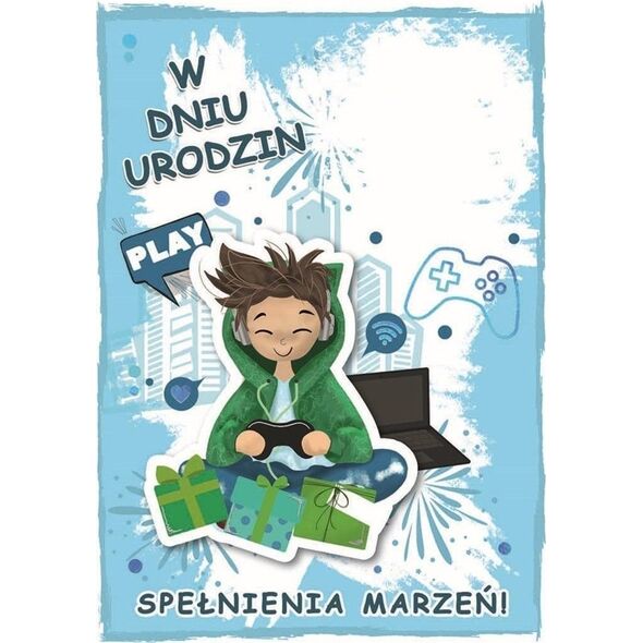 Karnet urodziny chłopiec