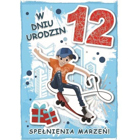 Karnet urodziny 12