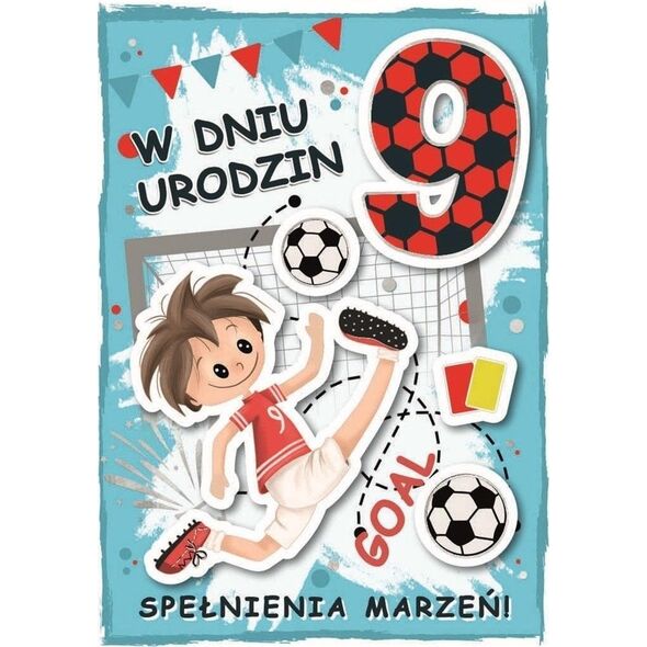 Karnet urodziny 9