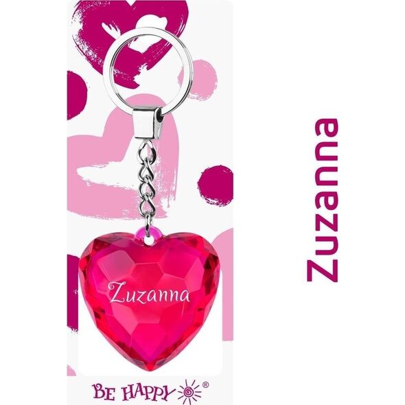 Brelok serce Zuzanna