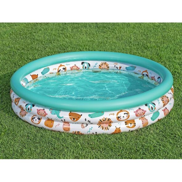 Bestway Dmuchany basen brodzik dla dzieci ZWIERZĄTKA Z SAFARI 122cm 51226