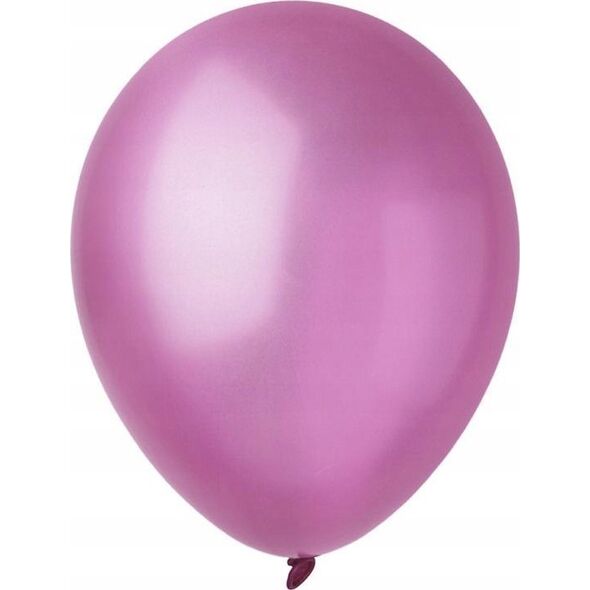 Balony Decomex metaliczny jasny róż 28cm 100szt