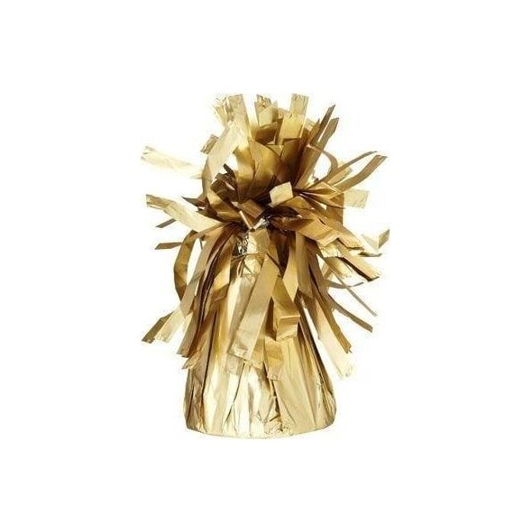 Ciężarek do balonów foliowy elegancki złoty 4szt