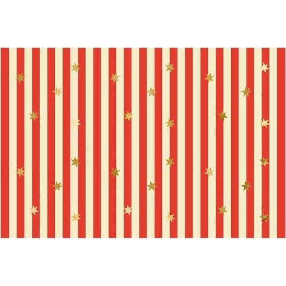 Obrus papierowy Pasy z gwiazdkami 180x120cm