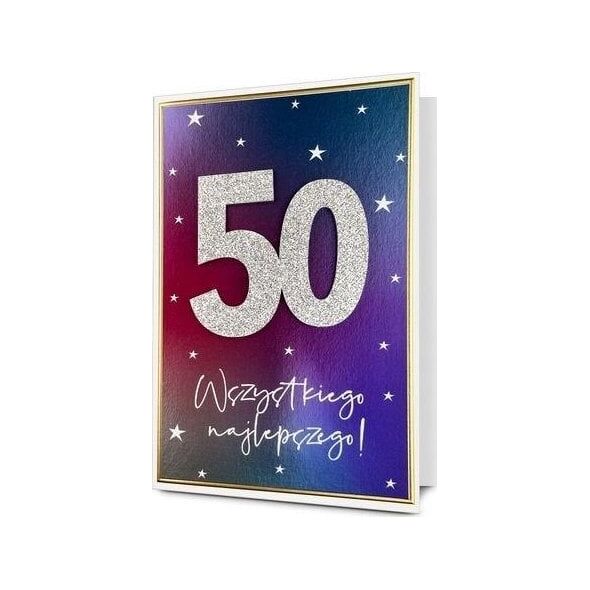 Karnet B6 Urodziny 50