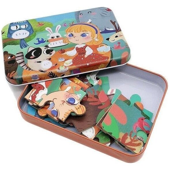 Puzzle 22 w metalowym pudełku