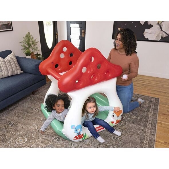 Bestway Dmuchany basenik z kulkami GRZYBEK MUCHOMOREK Fisher Price 93570
