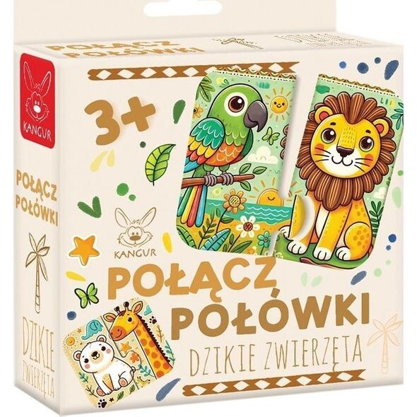Połącz połówki Dzikie Zwierzęta