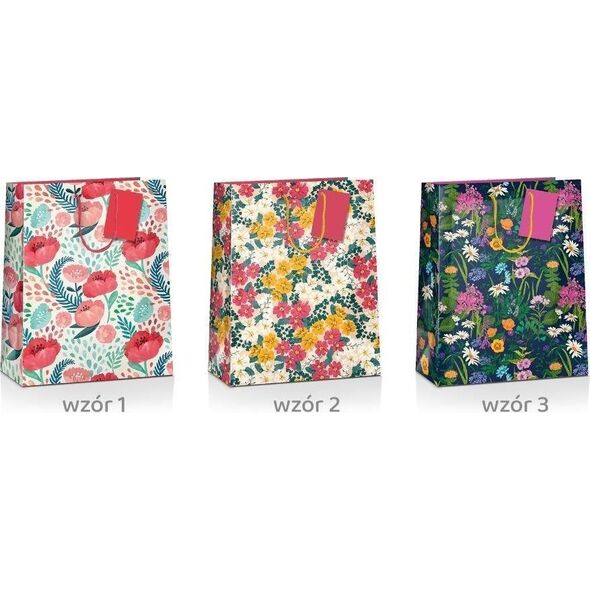 Torba prezentowa Flower 45x33x10cm MIX