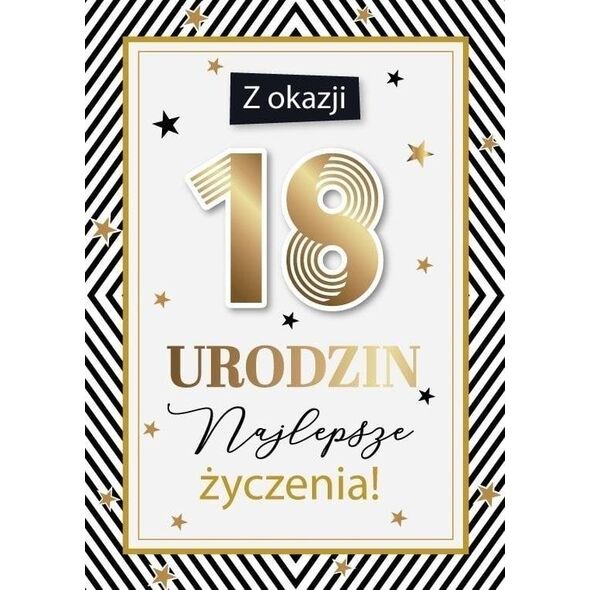 Karnet Urodziny 18