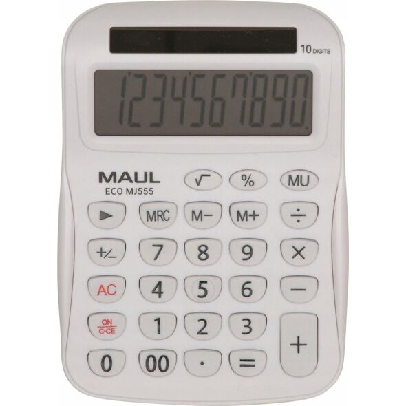 Kalkulator biurkowy ECO MJ555 10-pozycyjny biały
