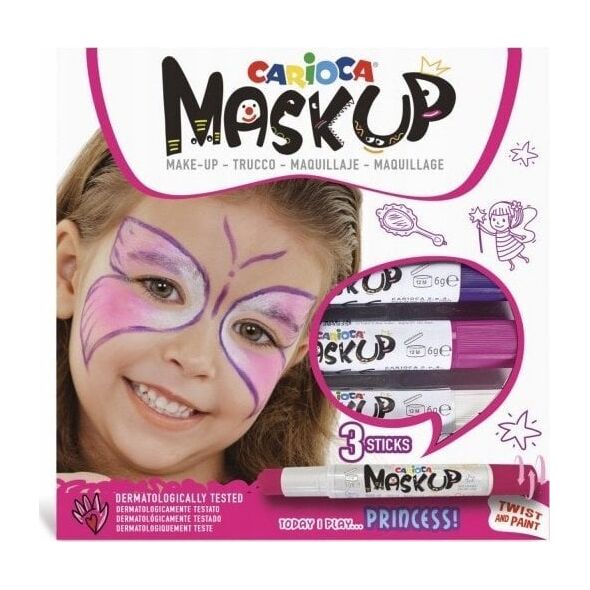 Kredki do twarzy MaskUP Princess 3kol CARIOCA