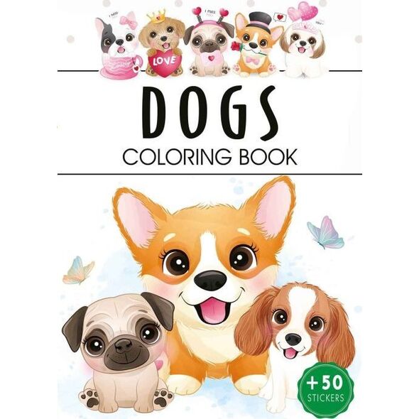 Dogs. Coloring book