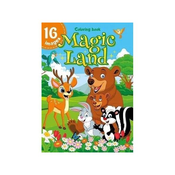 Kolorowanka A4 16 obrazków Magiczna kraina