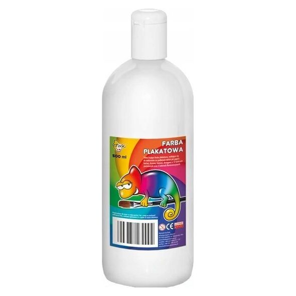 Farba plakatowa biała 500ml