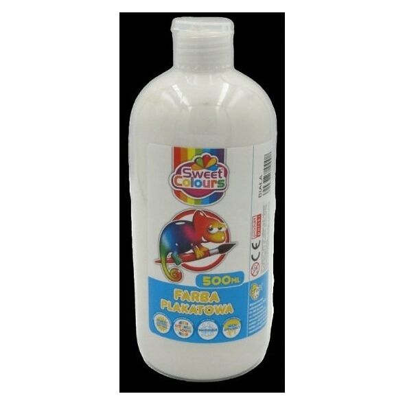Farba plakatowa biała 500ml