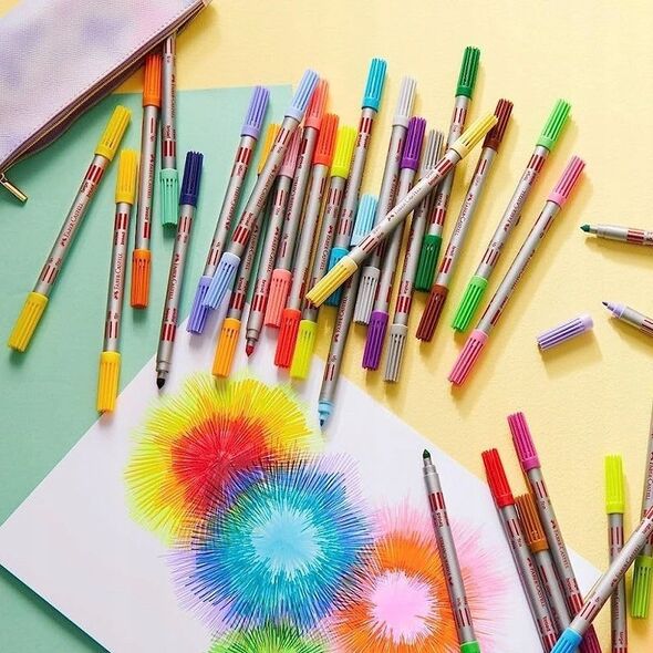 Flamastry dwustronne 40 kolorów FABER CASTELL