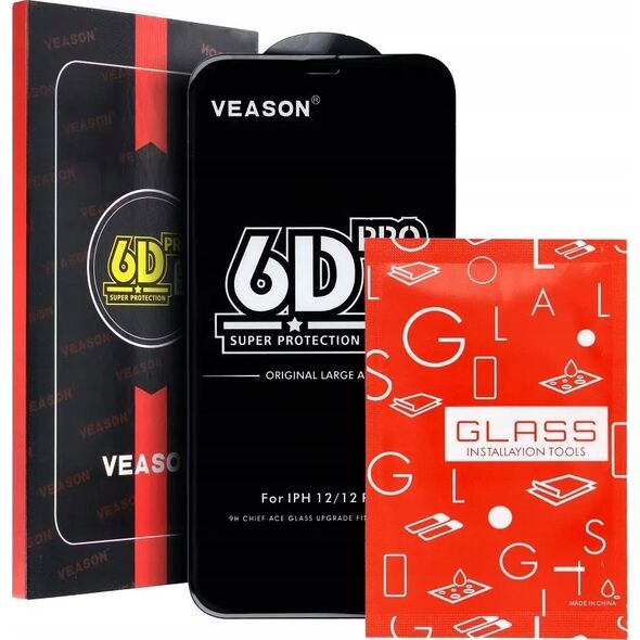 Veason Szkło Hartowane 6D Pro Veason Glass - do Iphone 16 Pro Max czarny