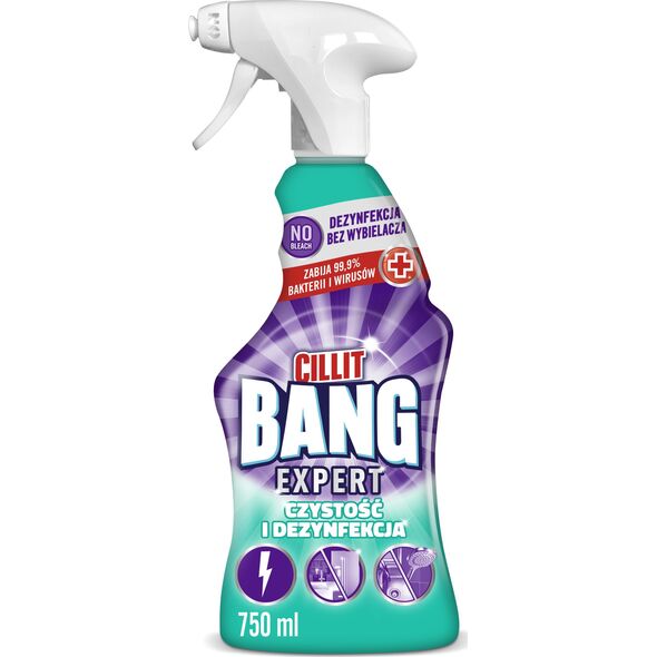 Cilit Bang Expert Czystość i Połysk - Spray do czyszczenia łazienki - 750 ml