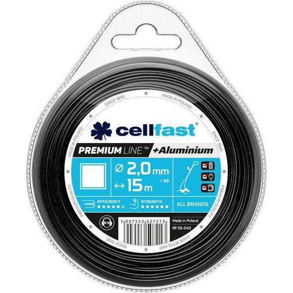 Cellfast ŻYŁKA TNĄCA PREMIUM 3,0mm / 55m KWADRAT CELLFAST - 35-049