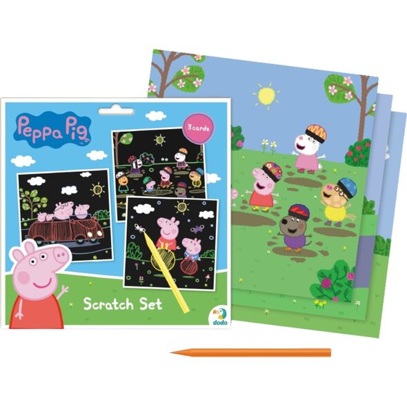 Dodo ZDRAPKA ARTYSTYCZNA ŚWINKA PEPPA MALOWANIE METODĄ SCRATCH DLA NAJMŁODSZYCH