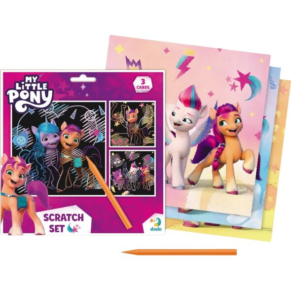 Dodo ZDRAPKA ARTYSTYCZNA MY LITTLE PONY ZESTAW DO MALOWANIA METODĄ SCRATCH