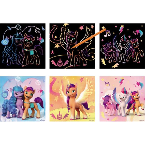 Dodo ZDRAPKA ARTYSTYCZNA MY LITTLE PONY ZESTAW DO MALOWANIA METODĄ SCRATCH