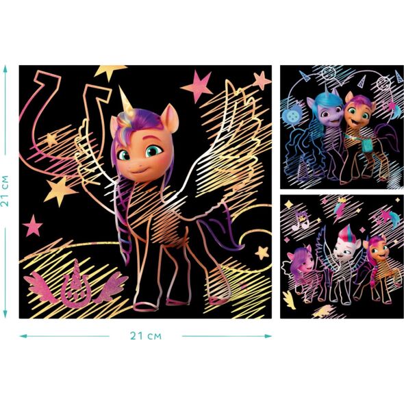 Dodo ZDRAPKA ARTYSTYCZNA MY LITTLE PONY ZESTAW DO MALOWANIA METODĄ SCRATCH