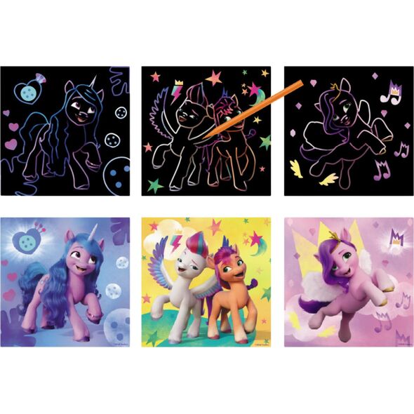 Dodo ZDRAPKA ARTYSTYCZNA MY LITTLE PONY MALOWANIE METODĄ SCRATCH DLA DZIECI