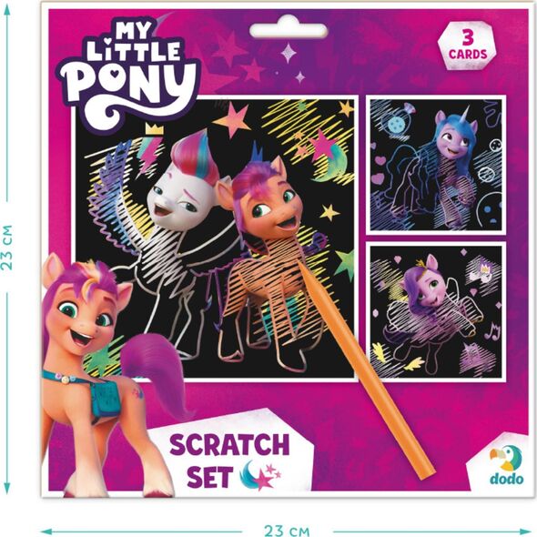 Dodo ZDRAPKA ARTYSTYCZNA MY LITTLE PONY MALOWANIE METODĄ SCRATCH DLA DZIECI