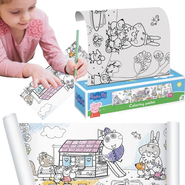 Dodo Kolorowanka W Rolce Świnka Peppa Pig Zestaw Kreatywny Do Malowania Rysowani