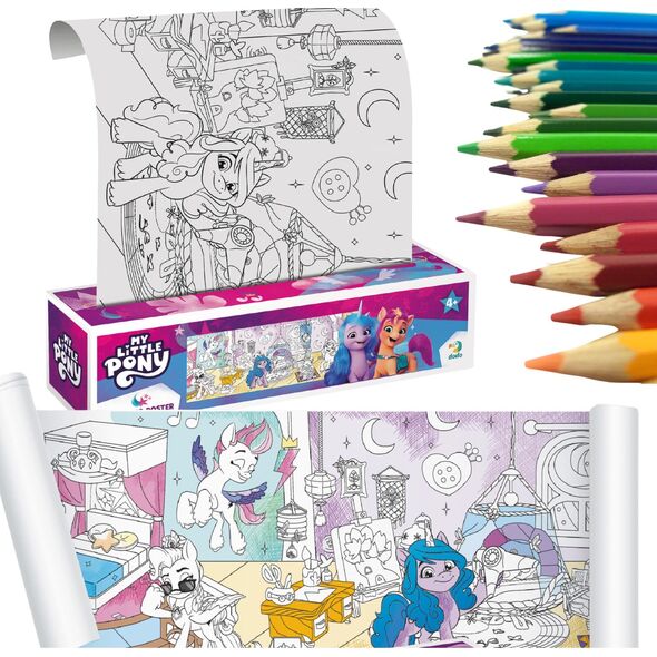 Dodo Zestaw Do Malowania Kolorowanka W Rolce Kucyki Konie My Little Pony