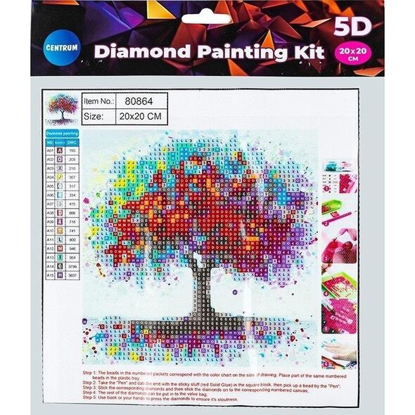 Norimpex Diamentowa mozaika 5D - Red tree 20x20 80864