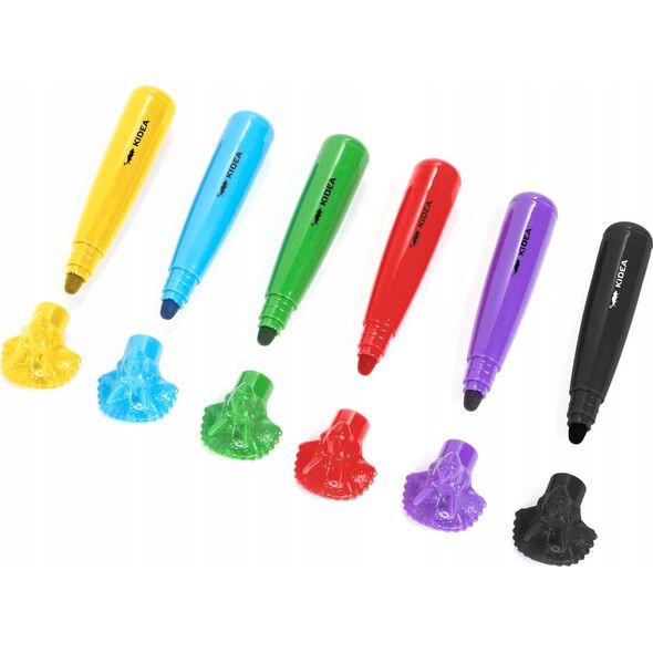 Derform PISAKI 6KOL JUMBO Z FIGUR DINOZAURY KIDEA B/C