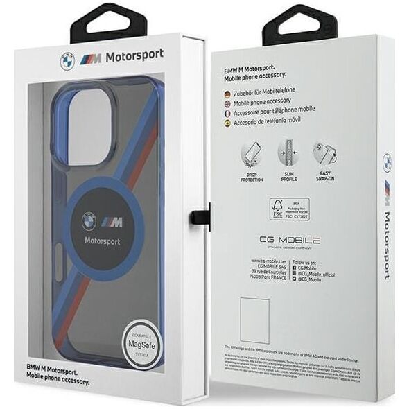 BMW BMW BMHMP16L23HTPUK iPhone 16 Pro 6.3" czarny/black hardcase Motosport IML Circle MagSafe