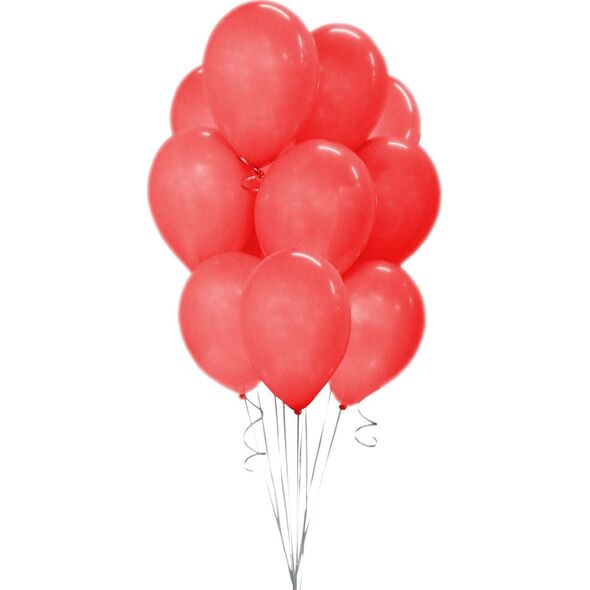 Gemar Balony pastelowe Czerwone, G90, 25 cm, 10 szt.