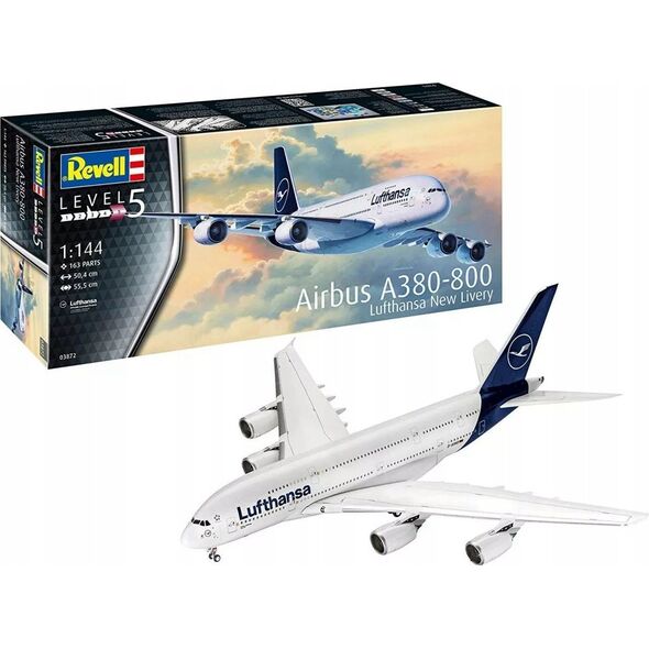 Cobi Model samolotu do sklejania Revell 63808 1:288 AIRBUS A380 Zestaw