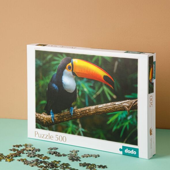 Dodo Puzzle "Tukan" 500 Elementów Układanka Kolorowa Zestaw Dla Dzieci Dorosłych