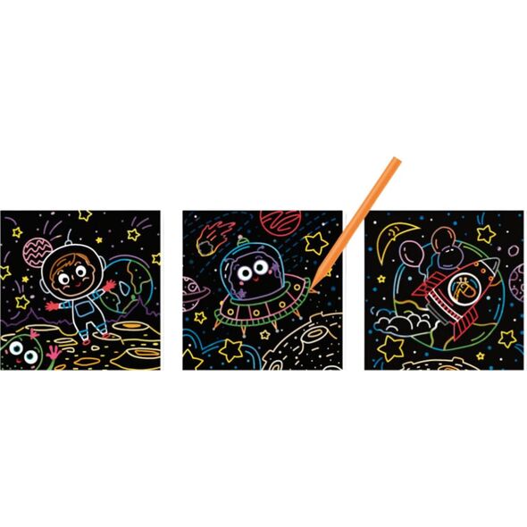 Dodo Zdrapka Artystyczna "Kosmos" Wydrapywanka Metoda Scratch Dla Dzieci Obrazki