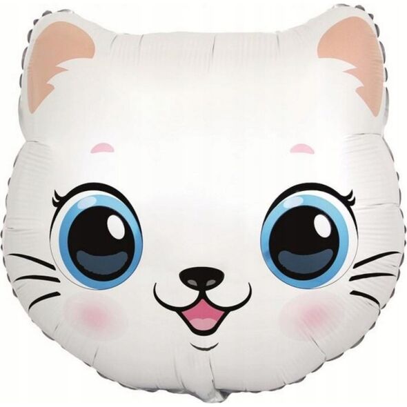 GoDan Balon foliowy 24" FX Kotek biały, głowa